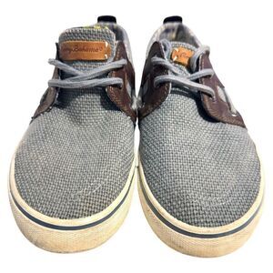 Tommy Bahama Stripes Asunder Men's Blue Brown Lace Up Boat Shoes Size 9